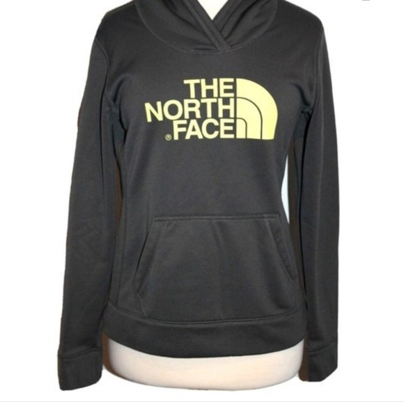 The North Face Tops - North Face Women's Medium Hoodie Gray And Yellow